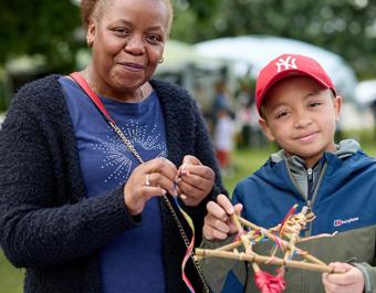 Tenant Yvonne Jennings With Her Grandson Jamar At Southways Fun Feedback Event In Chorlton