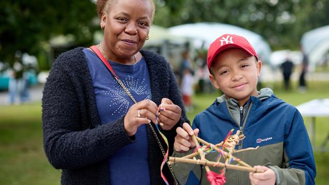 Tenant Yvonne Jennings With Her Grandson Jamar At Southways Fun Feedback Event In Chorlton